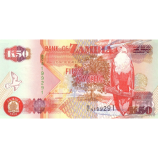 P37a Zambia - 50 Kwacha Year 1992